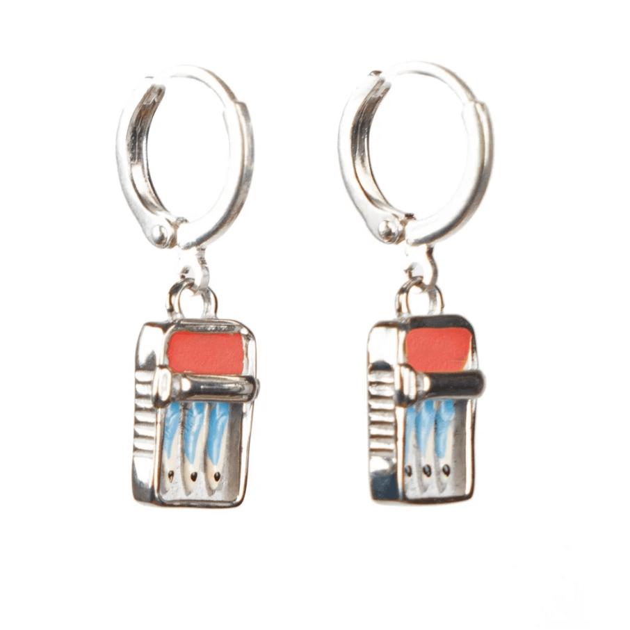 Tin Fish Earrings in Stainless Steel