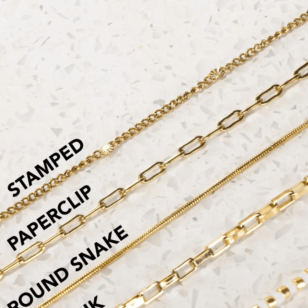 Tin Fish Necklace in Gold