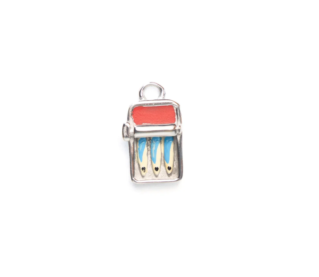 Tin Fish Earrings in Stainless Steel