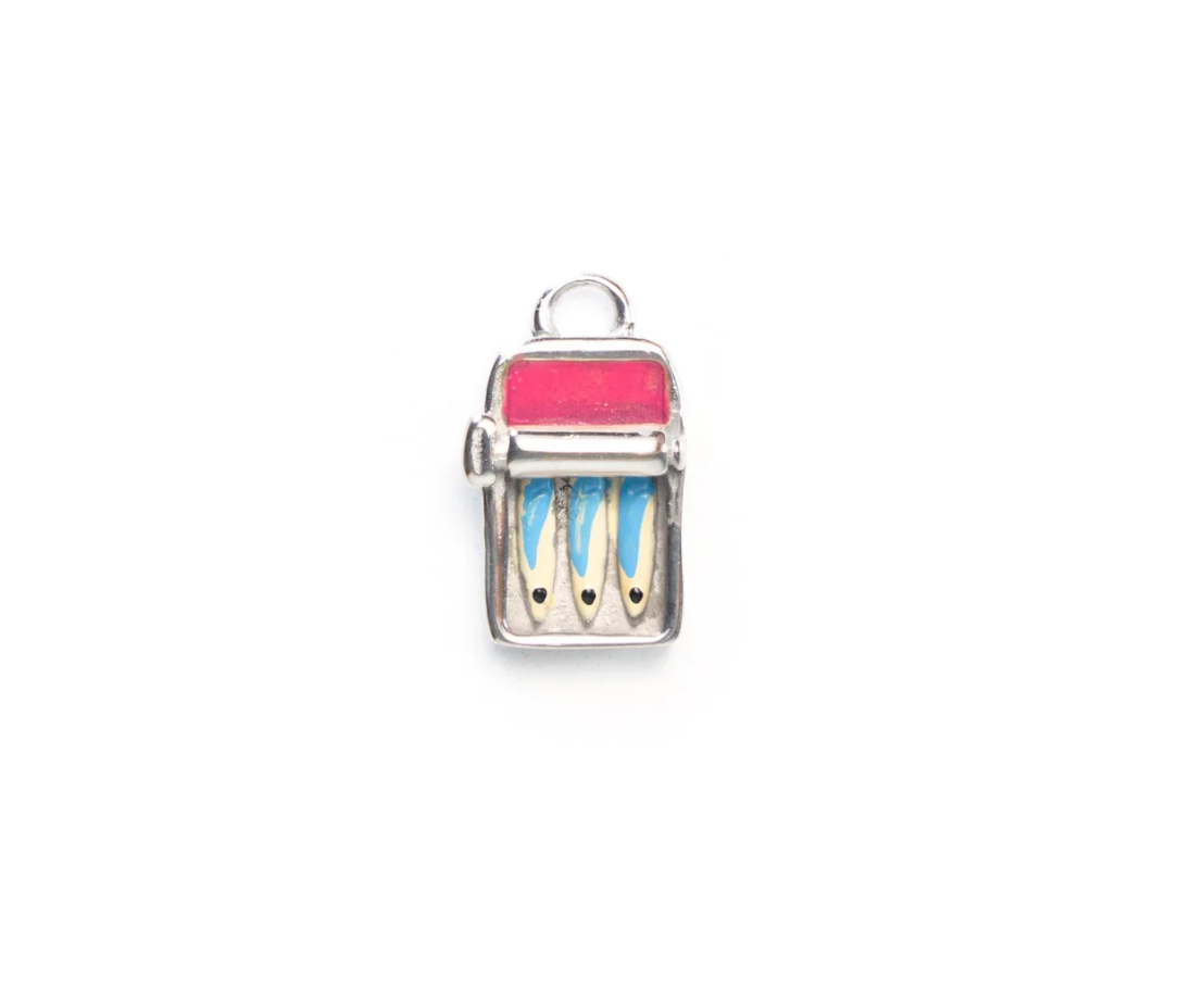 Tin Fish Earrings in Stainless Steel